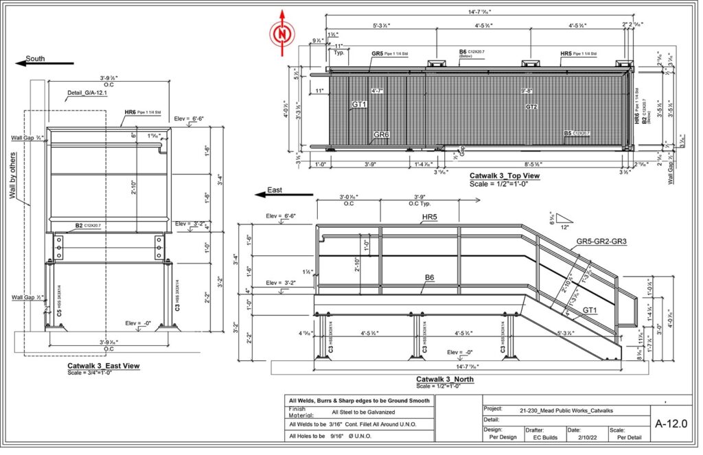 steel detailing drawings